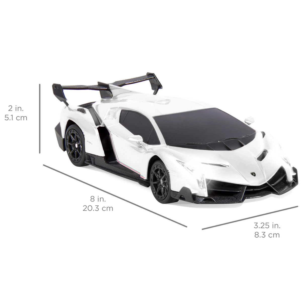 White RC Lamborghini Veneno Sport Racing Car with 2.4GHz Remote Control H40840
