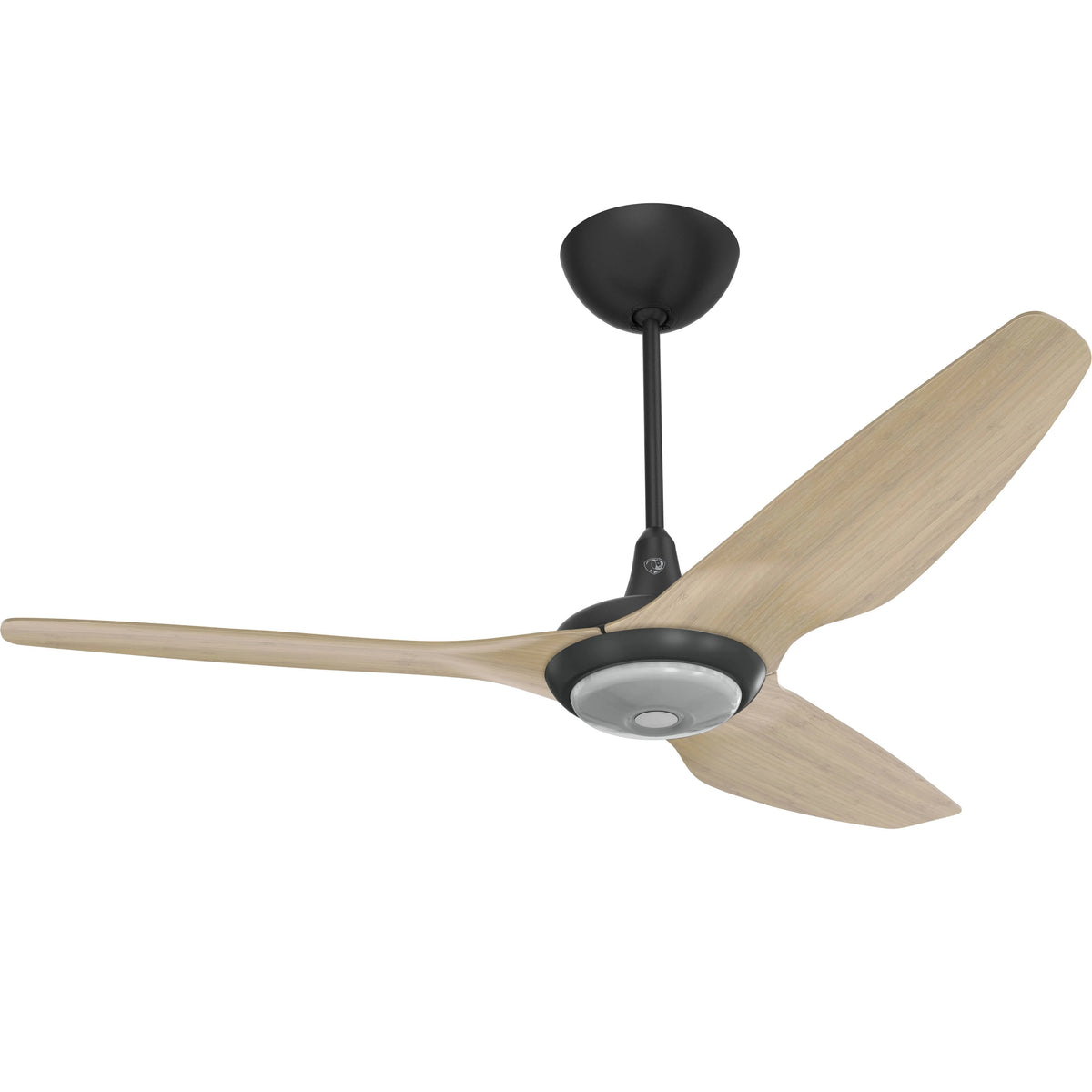 60 Ceiling Fan with Natural Bamboo Blades and Black Finish S485155