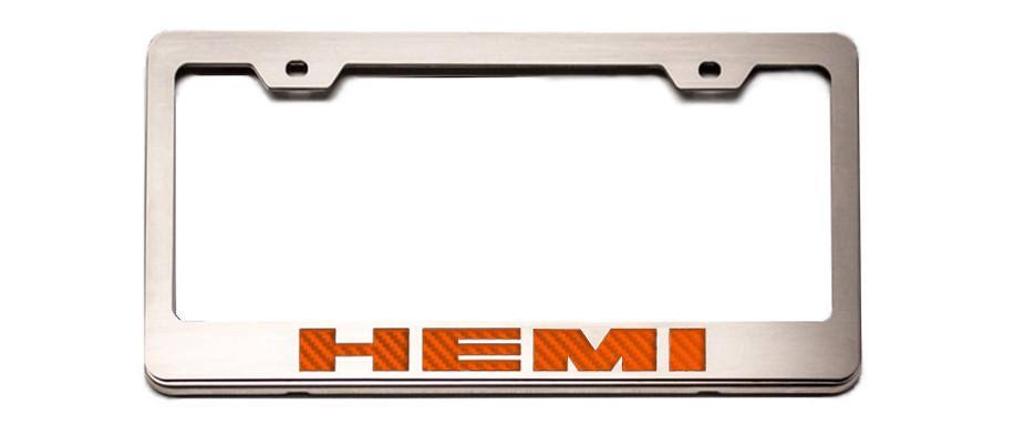 Brushed Black License Plate Frame F31118