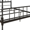 Full Size Metal Canopy Bed Frame in Black E669967