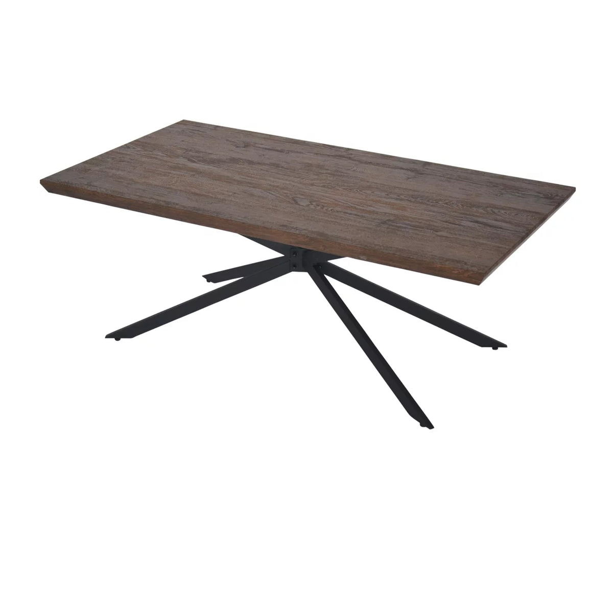 Round Mango Wood Coffee Table with Nesting Basket Frame B4548