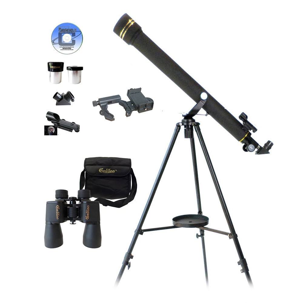 3-Piece Telescope Binocular and Smartphone Adapter Set Black K373997