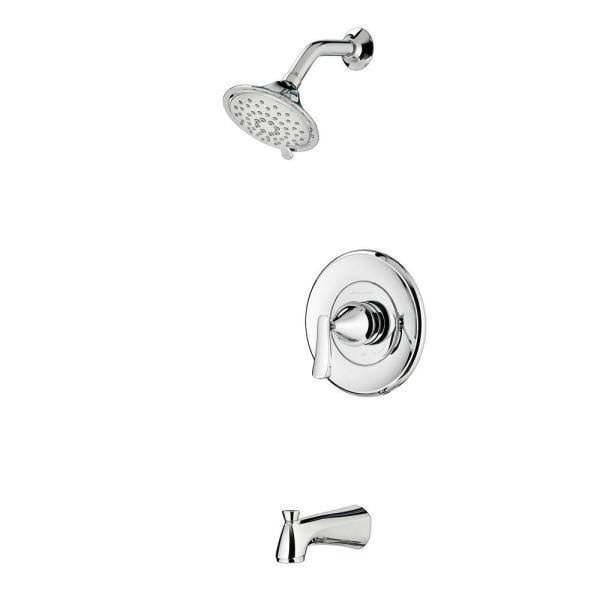 Single-Handle 3-Spray Tub and Shower Faucet Chrome R814