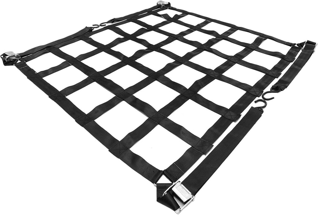 6.8'x 4.1' Heavy Duty Truck Bed Cargo Net with S-Hooks, 1100LBS, Pack of 2 Q13915