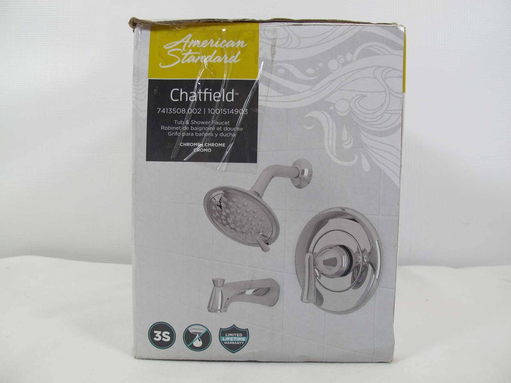 Single-Handle 3-Spray Tub and Shower Faucet Chrome R814