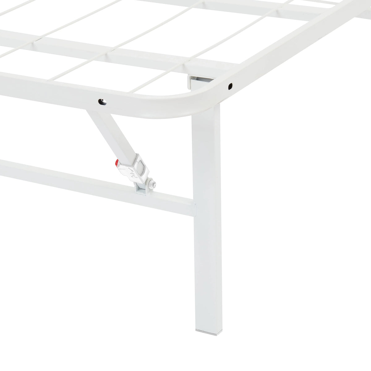 Foldable Steel Twin Platform Bed Frame, Black G982