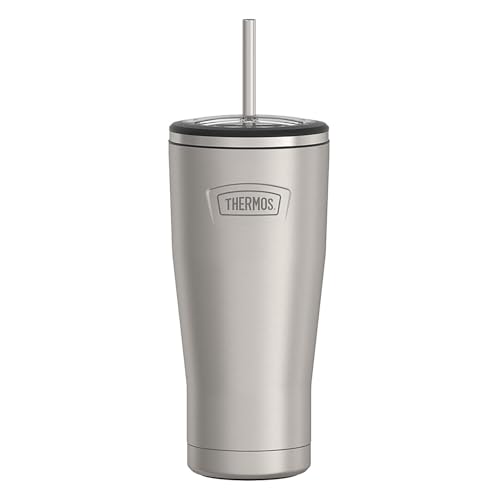 Stainless Steel Vacuum Insulated Tumbler with Lid and Straw 24 Ounce V646