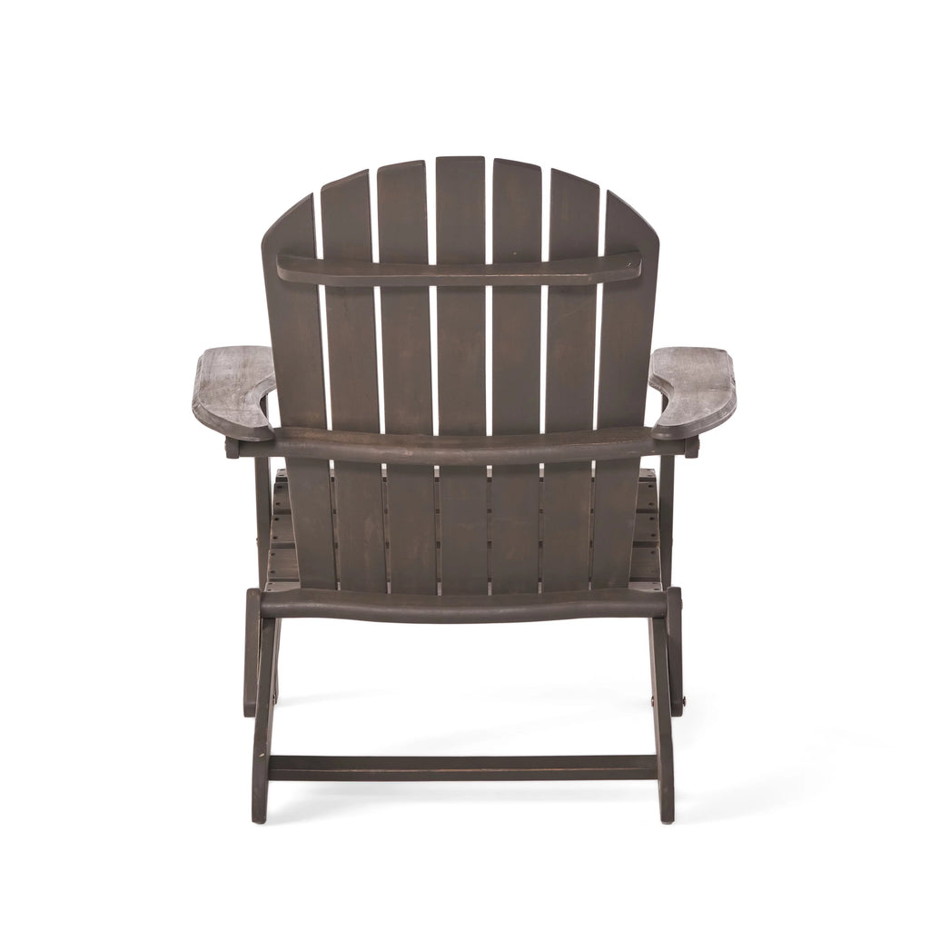 Grey Folding Wood Adirondack Chair Z317